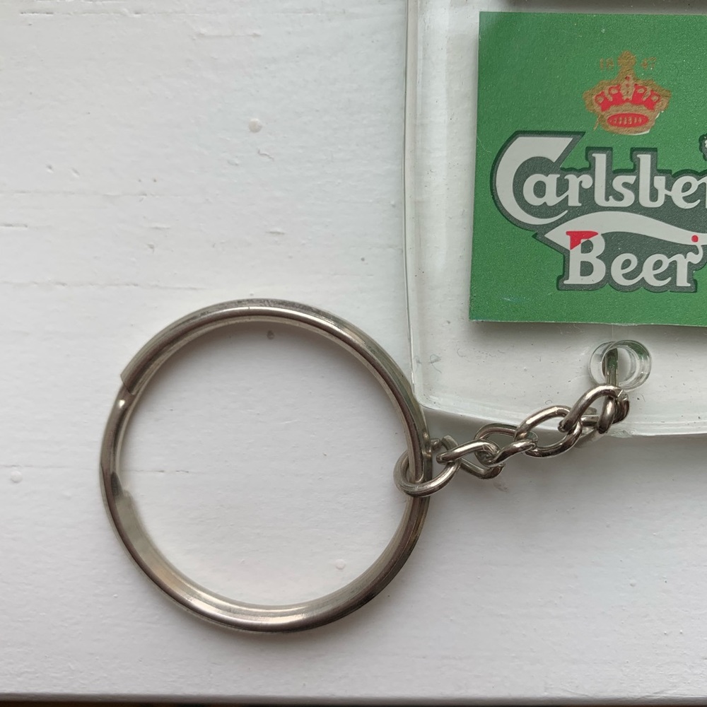 Vintage Carlsberg Beer Bottle Opener Keychain View 2